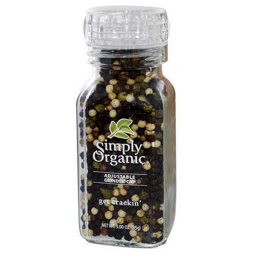 Simply Organic, Get Crackin, Peppercorn Mix, 3.00 oz (85 g) فوائد
