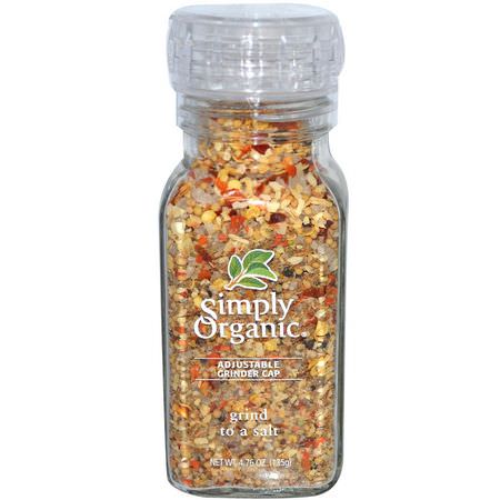 Simply Organic, Grind to a Salt Blend, 4.76 oz (135 g):Spice, أعشاب