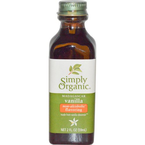 Simply Organic, Madagascar Vanilla, Non-Alcoholic Flavoring, Farm Grown, 2 fl oz (59 ml) فوائد