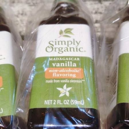 Simply Organic Flavorings Extracts Vanilla - الفانيليا ,الت,ابل ,الأعشاب ,المستخلصات