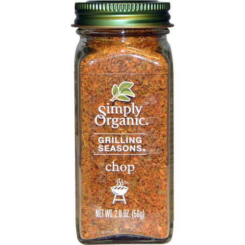 Simply Organic, Organic Grilling Seasons, Chop, 2.0 oz (56 g) فوائد