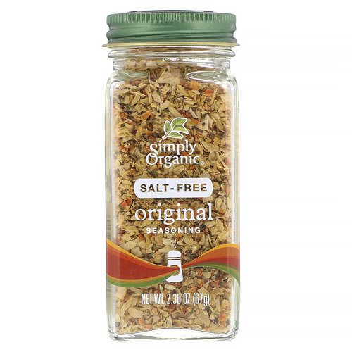 Simply Organic, Original Seasoning, Salt-Free, 2.30 oz (67 g) فوائد