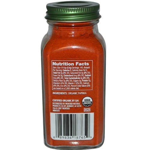Simply Organic, Paprika, 2.96 oz (84 g) فوائد