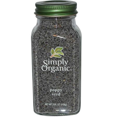 Simply Organic, Poppy Seed, 3.81 oz (108 g):خشخاش, ت,ابل