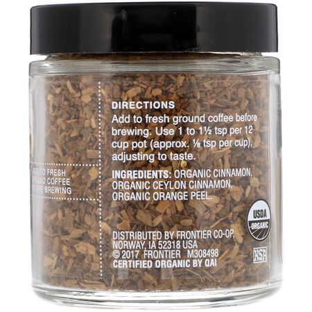 Simply Organic, Pre-Brew Coffee Spice, Cinnamon Spices, 1.87 oz (53 g):بهارات القرفة