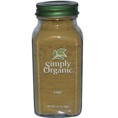 Simply Organic, Sage, 1.41 oz (40 g):الت,ابل, المريمية