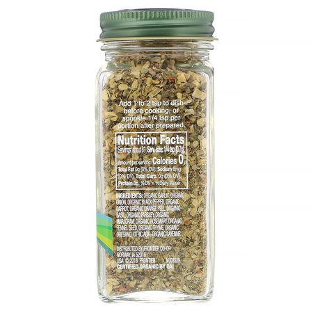Simply Organic, Savory Seasoning, Salt-Free, 2.00 oz (57 g):Spice, أعشاب