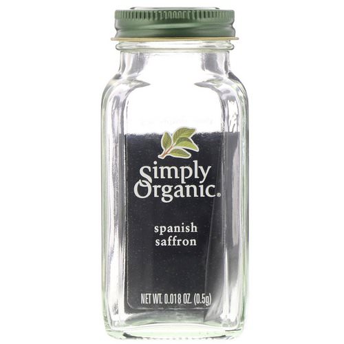 Simply Organic, Spanish Saffron, 0.018 oz (0.5 g) فوائد