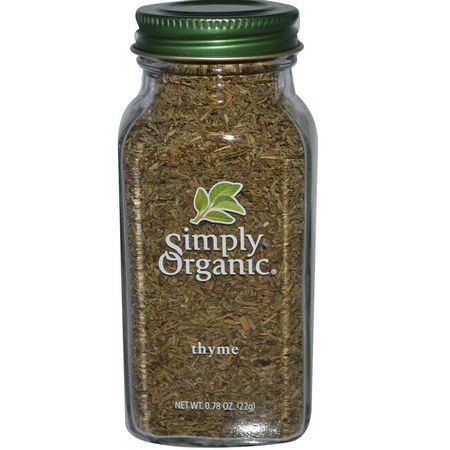 Simply Organic, Thyme, 0.78 oz (22 g):الت,ابل ,الزعتر