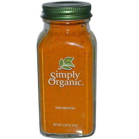 Simply Organic, Turmeric, 2.38 oz (67 g):ت,ابل الكركم