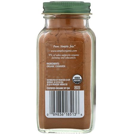 Simply Organic, Vietnamese Cinnamon, 2.45 oz (69 g):بهارات القرفة