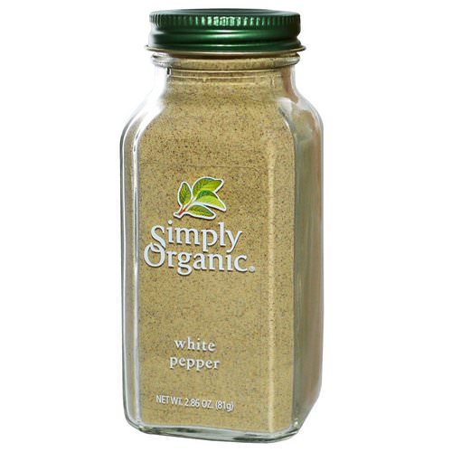 Simply Organic, White Pepper, 2.86 oz (81 g) فوائد