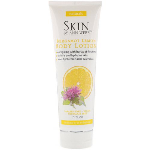 Skin By Ann Webb, Body Lotion, Bergamot Lemon, 8 fl oz فوائد