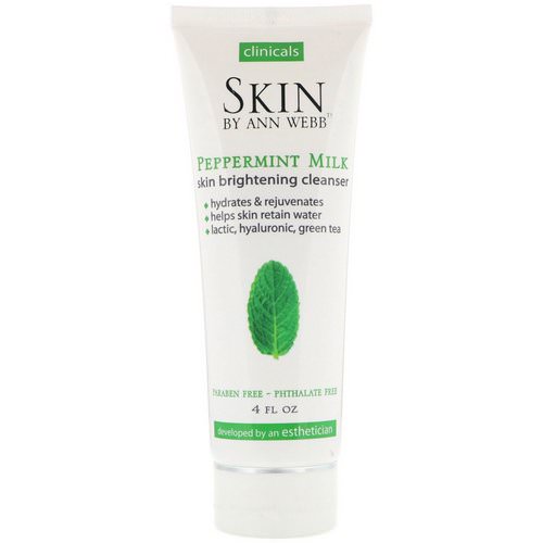 Skin By Ann Webb, Skin Brightening Cleanser, Peppermint Milk, 4 fl oz فوائد