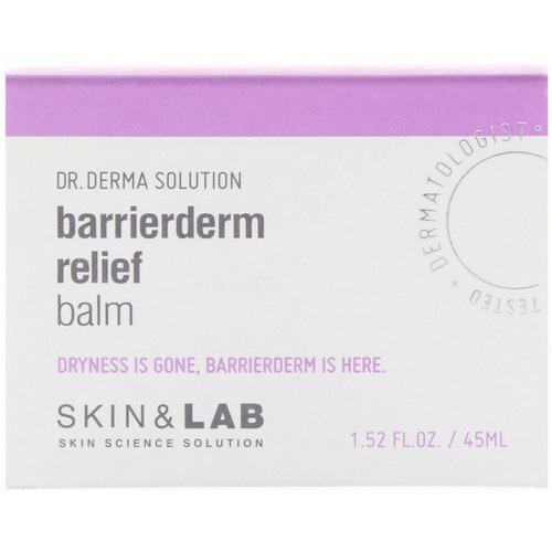 Skin&Lab, Dr. Derma Solution, Barrierderm Relief Balm, 1.52 fl oz (45 ml) فوائد