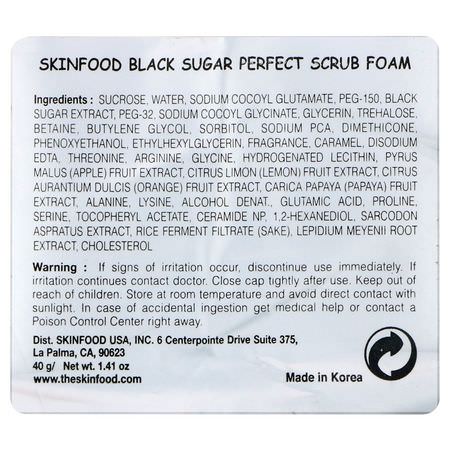 SKINFOOD K-Beauty Cleanse Tone Scrub Exfoliators Scrubs - الدعك, المقشرات, K-جمال تطهير الجسم, Scrub