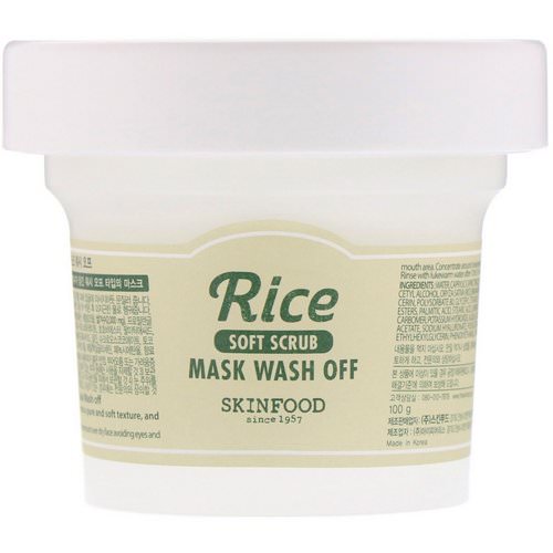 Skinfood, Rice Mask Wash Off, 3.52 oz (100 g) فوائد