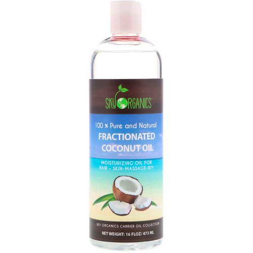 Sky Organics, Fractionated Coconut Oil, 100% Pure and Natural, 16 fl oz (473 ml) فوائد