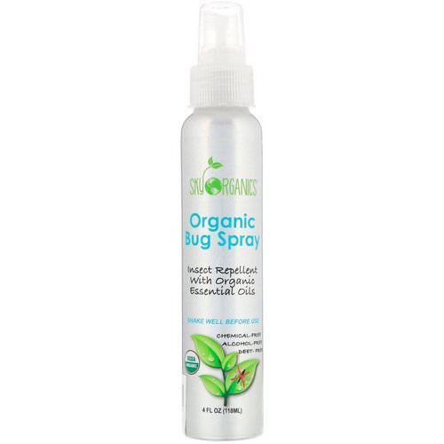 Sky Organics, Organic Bug Spray, 4 fl oz (118 ml) فوائد