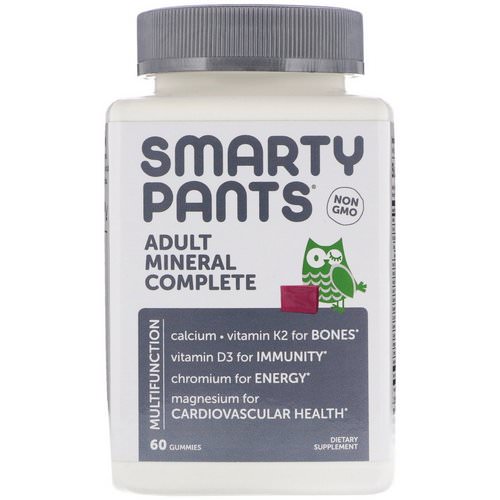SmartyPants, Adult Mineral Complete, 60 Chews فوائد