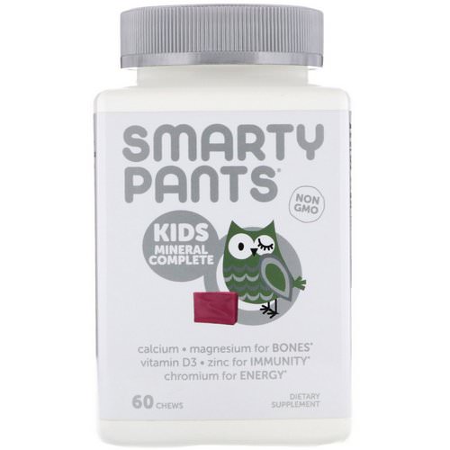 SmartyPants, Kids Mineral Complete, Multimineral, Mixed Berry, 60 Chews فوائد
