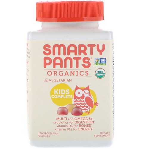 SmartyPants, Organics, Kids Complete, 120 Vegetarian Gummies فوائد