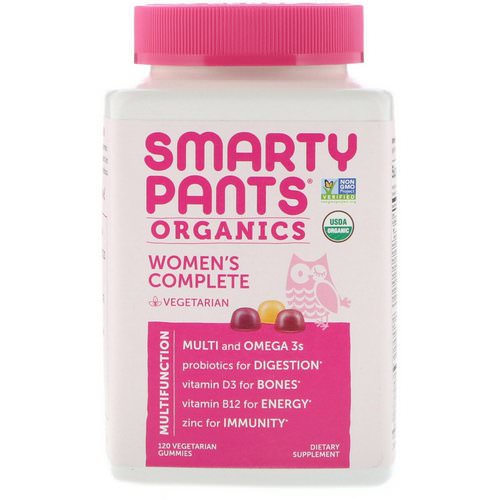 SmartyPants, Organics, Women's Complete, 120 Vegetarian Gummies فوائد