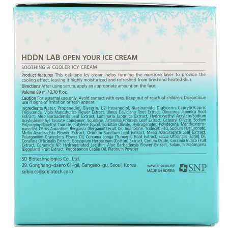 SNP, Hddn Lab, Open Your Ice Cream, 2.70 fl oz (80 ml):مرطبات K-جمال, الكريمات