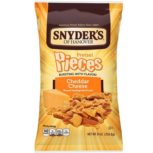 Snyder's, Pretzel Pieces, Cheddar Cheese, 8 oz (226.8 g) فوائد