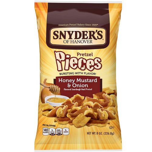 Snyder's, Pretzel Pieces, Honey Mustard & Onion, 8 oz (226.8 g) فوائد