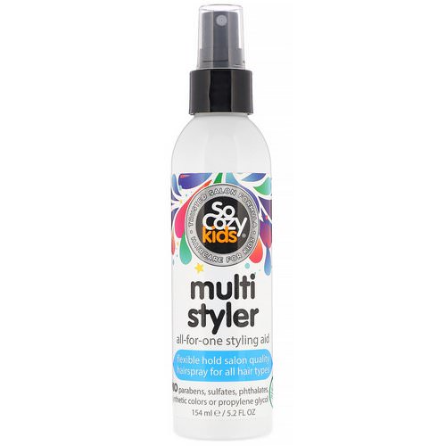 SoCozy, Kids, Multi Styler, All-for-One Styling Aid, All Hair Types, 5.2 fl oz (154 ml) فوائد