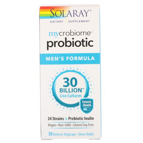 Solaray, Mycrobiome Probiotic Men's Formula, 30 Billion, 30 Enteric VegCaps فوائد