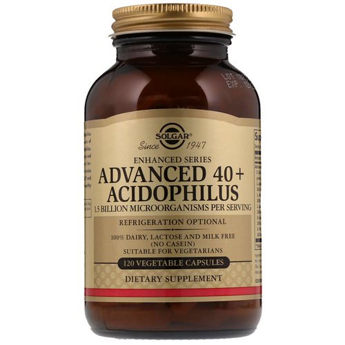 Solgar, Advanced 40+ Acidophilus, 120 Vegetable Capsules فوائد