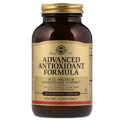 Solgar, Advanced Antioxidant Formula, 120 Vegetable Capsules فوائد