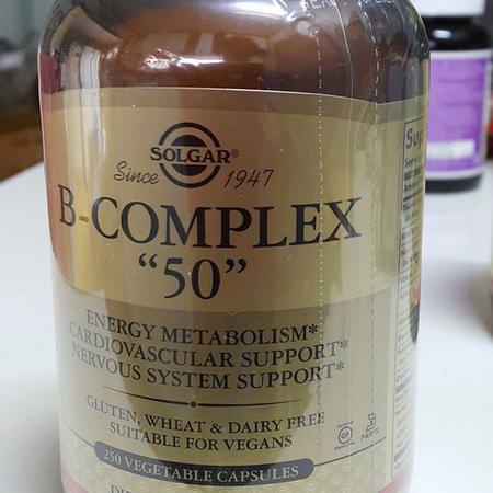 Solgar Vitamin B Complex - مجمع فيتامين ب, فيتامين ب, الفيتامينات, المكملات الغذائية