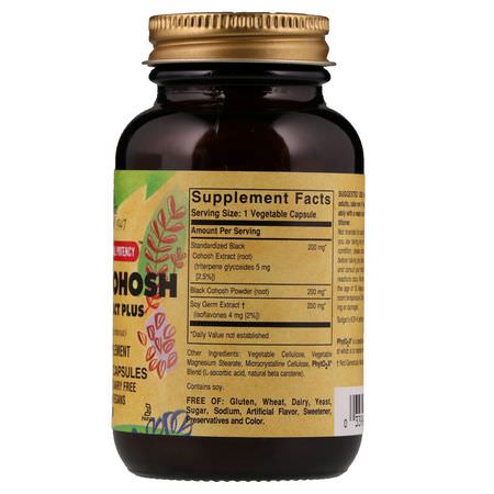 Solgar, Black Cohosh Root Extract Plus, 60 Vegetable Capsules:Black Cohosh, المعالجة المثلية