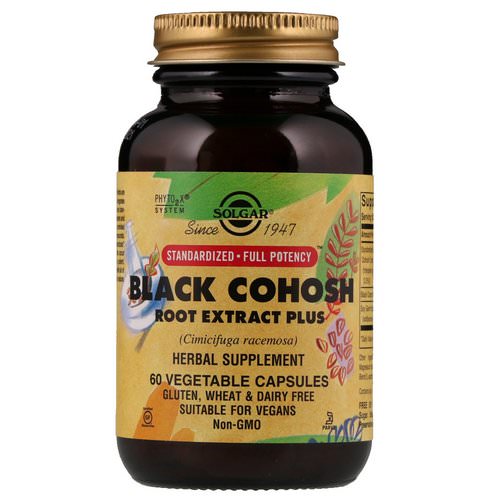Solgar, Black Cohosh Root Extract Plus, 60 Vegetable Capsules فوائد