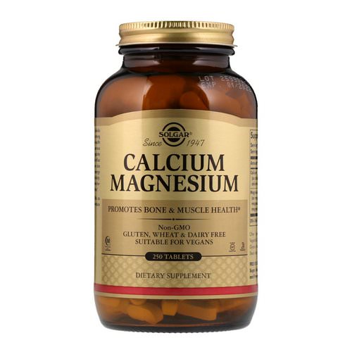 Solgar, Calcium Magnesium, 250 Tablets فوائد