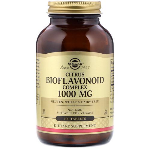 Solgar, Citrus Bioflavonoid Complex, 1,000 mg, 100 Tablets فوائد
