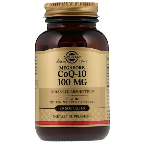 Solgar, CoQ-10, Megasorb, 100 mg, 90 Softgels فوائد