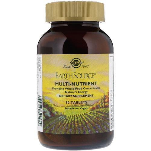 Solgar, Earth Source, Multi-Nutrient, Providing Whole Food Concentrates, 90 Tablets فوائد
