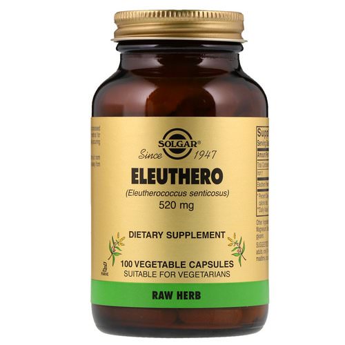 Solgar, Eleuthero, 520 mg, 100 Vegetable Capsules فوائد