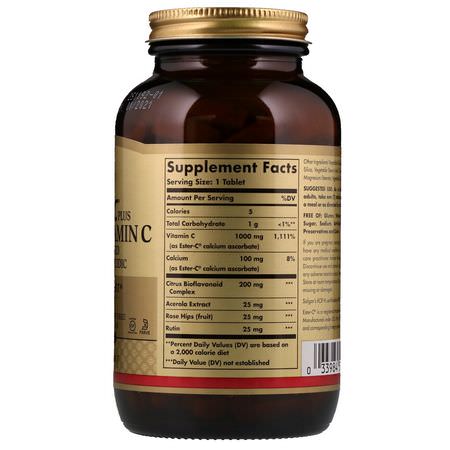 Solgar, Ester-C Plus, Vitamin C, 1,000 mg, 180 Tablets:الأنفل,نزا ,السعال