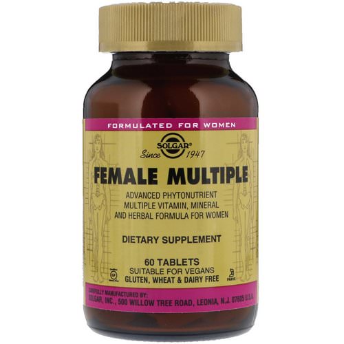Solgar, Female Multiple, 60 Tablets فوائد