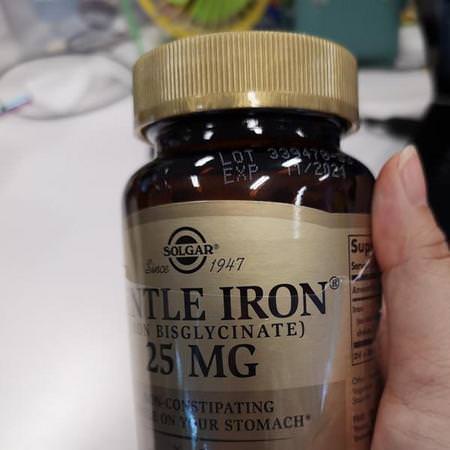 Solgar, Gentle Iron, 25 mg, 90 Veggie Caps