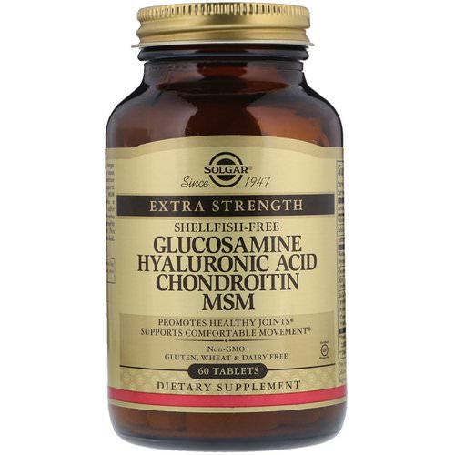 Solgar, Glucosamine Hyaluronic Acid Chondroitin MSM, 60 Tablets فوائد