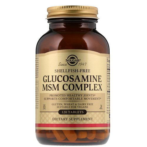 Solgar, Glucosamine MSM Complex, 120 Tablets فوائد