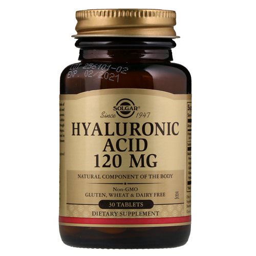 Solgar, Hyaluronic Acid, 120 mg, 30 Tablets فوائد
