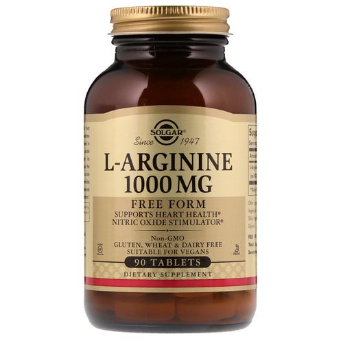 Solgar, L-Arginine, 1000 mg, 90 Tablets فوائد