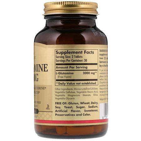 Solgar, L-Glutamine, 1000 mg, 60 Tablets:L-Glutamine, أحماض أمينية